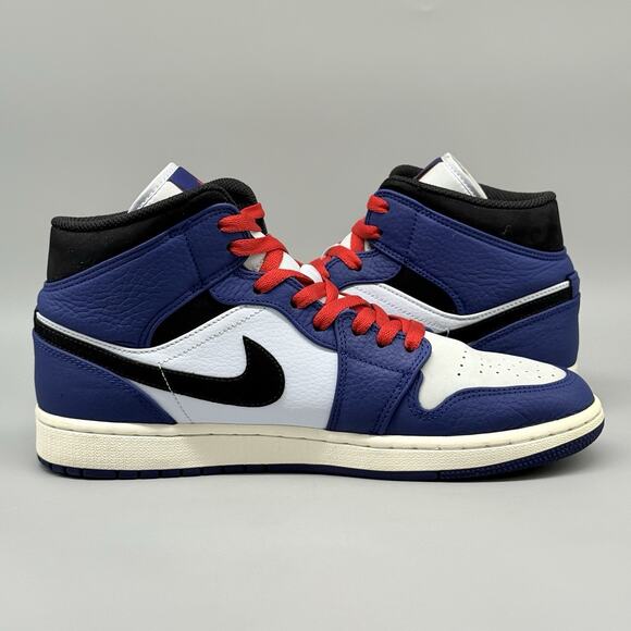 Air Jordan 1 Retro Mid SE Deep Royal Blue Shoes Sneakers 852542-400 Size 9.5
